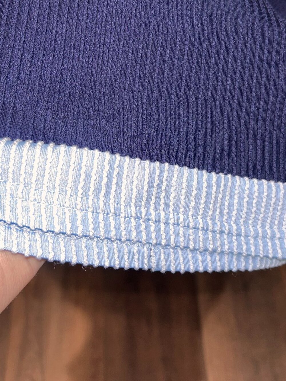 Raised Rib Navy Dress - Picture 4 of 7